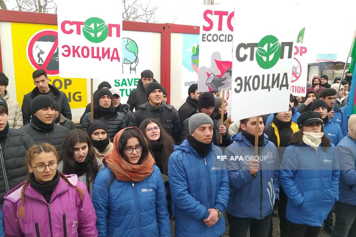 Peaceful protest on Azerbaijan's Lachin-Khankendi road revives: Ecologists appeal international community-PHOTO -VIDEO 