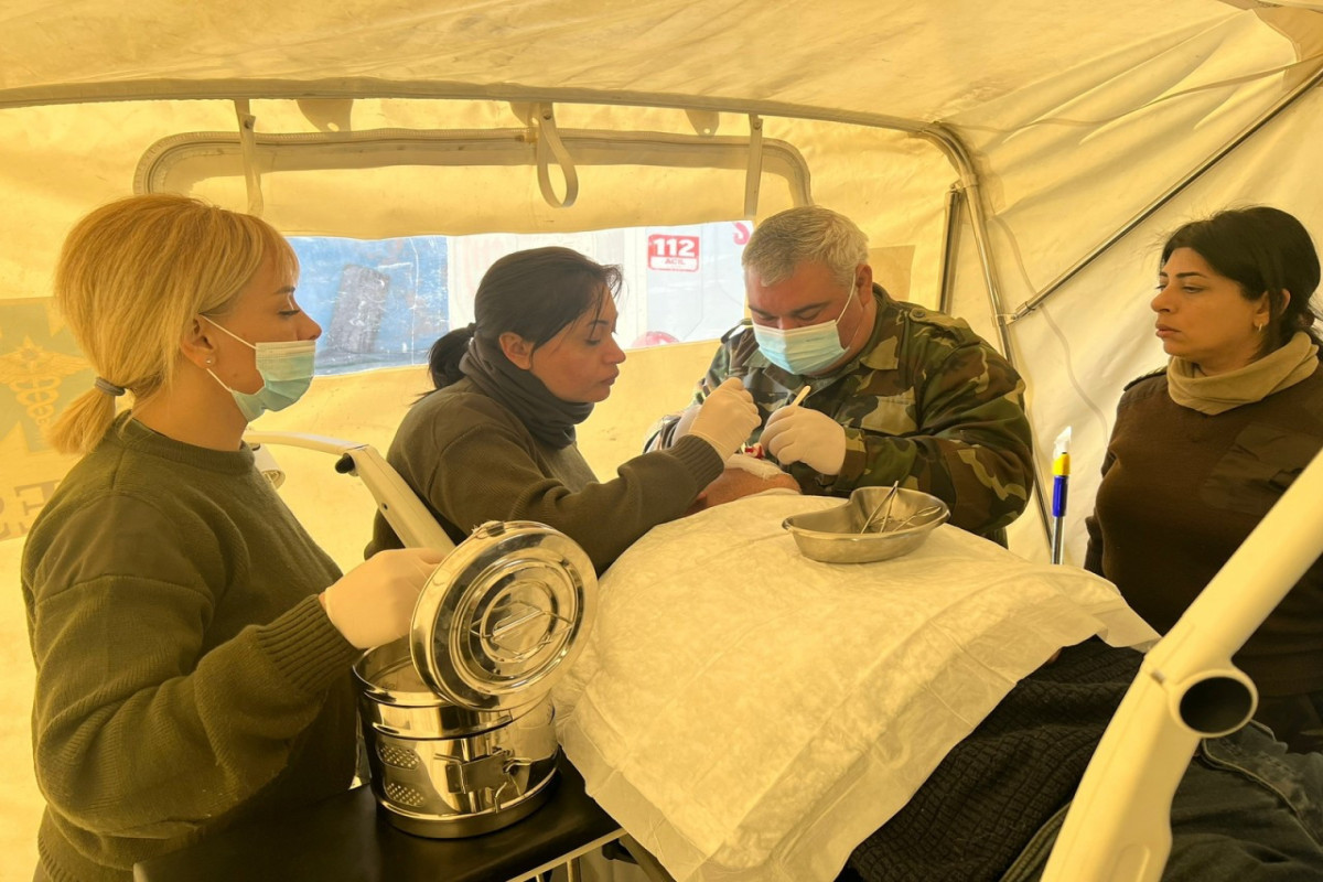 Mobile field hospital of Azerbaijani MES operates in Türkiye provided medical care for 215 people-VIDEO 