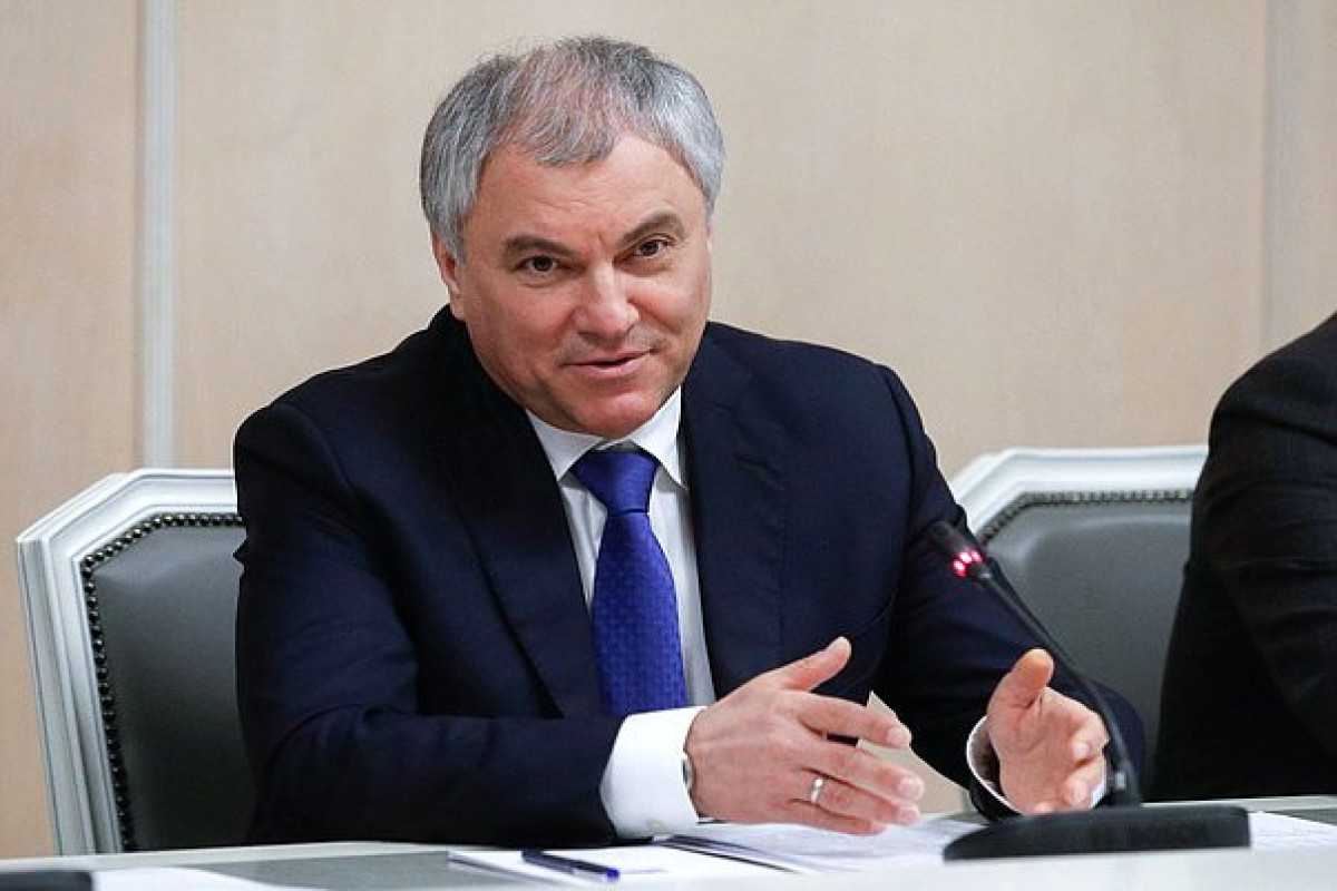 Chairman of Russian State Duma Vyacheslav Volodin