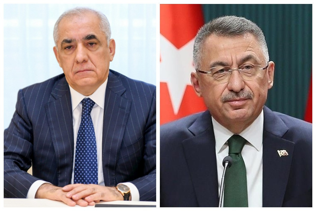 Prime Minister of the Republic of Azerbaijan Ali Asadov and Vice President of the Republic of Turkiye Fuat Oktay