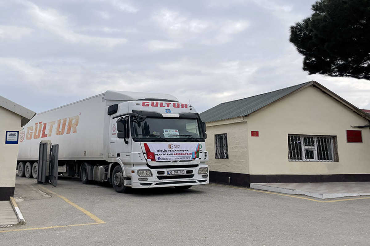 Another aid was sent to Türkiye from balance of the Azerbaijan Defense Ministry-PHOTO 