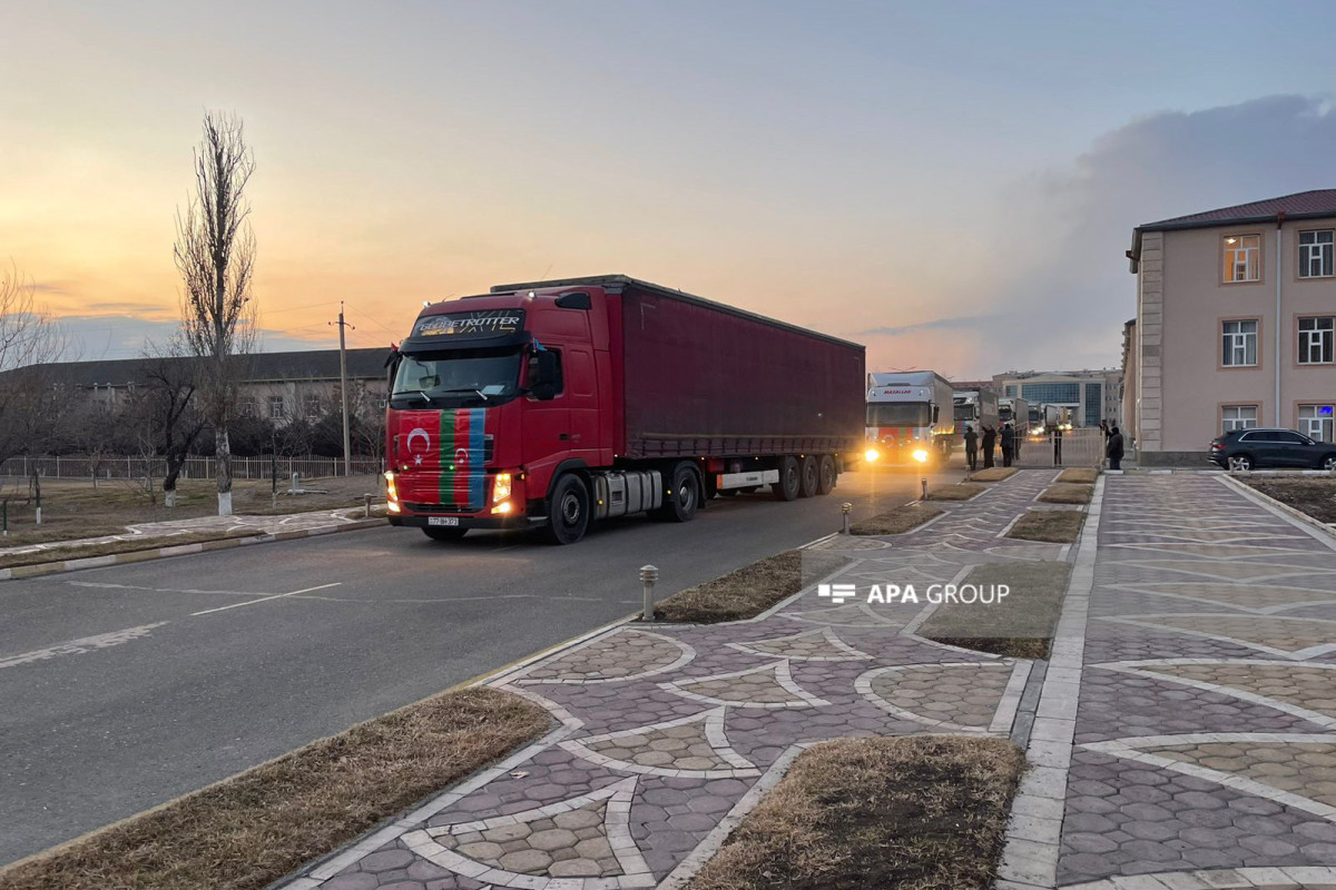 52 trucks of humanitarian aid dispatched from Nakhchivan to Turkiye’s quake-hit area