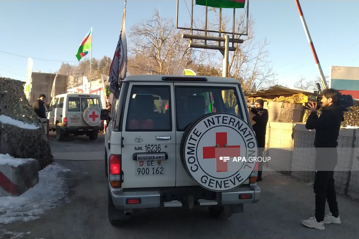 Vehicles belonging to ICRC made an unhindered passage through Azerbaijan's Lachin-Khankandi road-VIDEO -UPDATED 