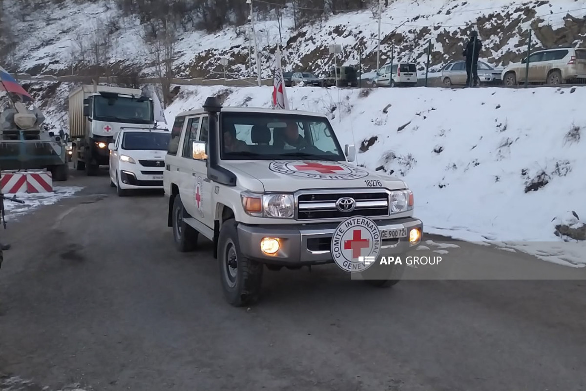Vehicles belonging to ICRC made an unhindered passage through Azerbaijan's Lachin-Khankandi road-VIDEO -UPDATED 