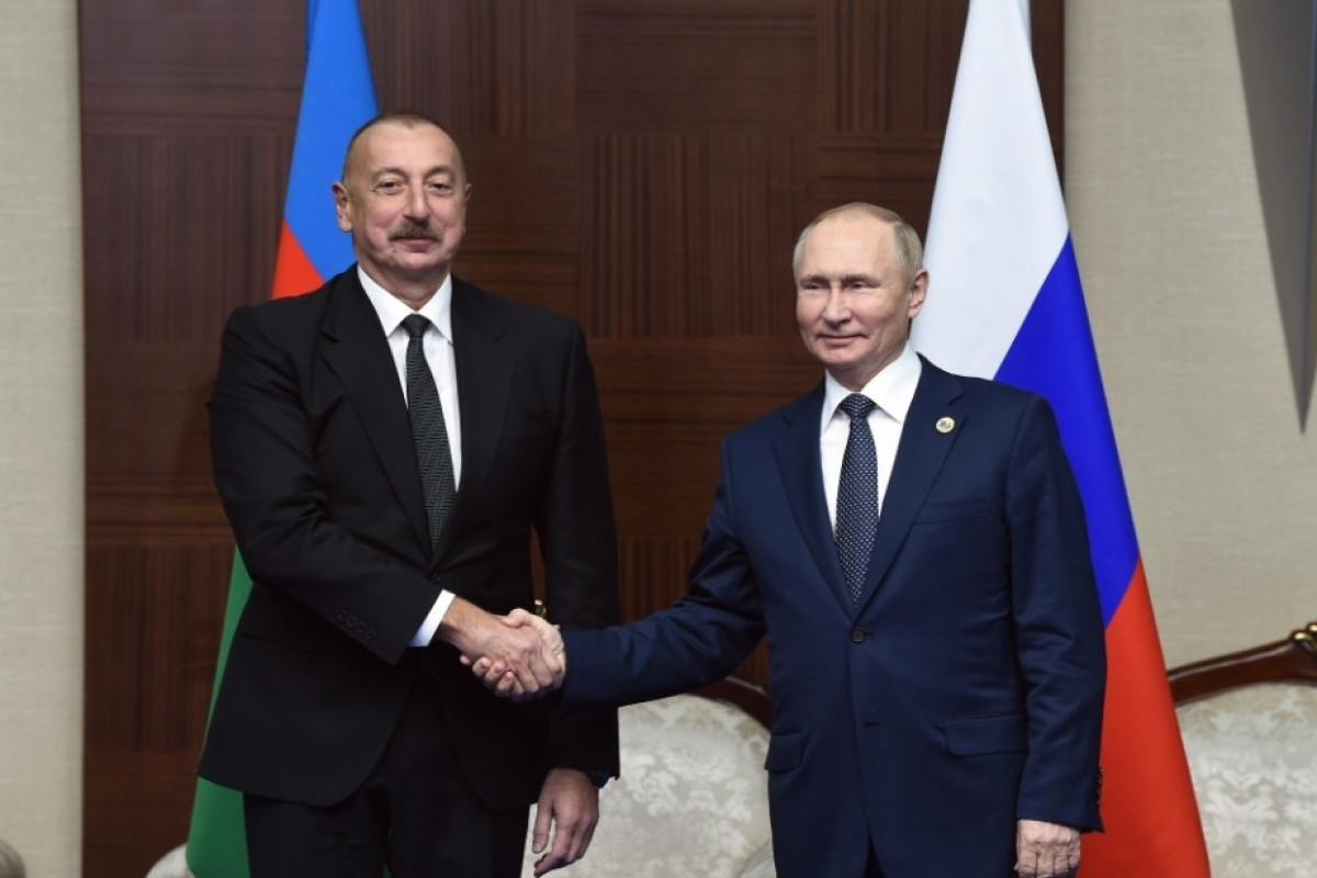 Ilham Aliyev, Azerbaijani President and Vladimir Putin, Russian President