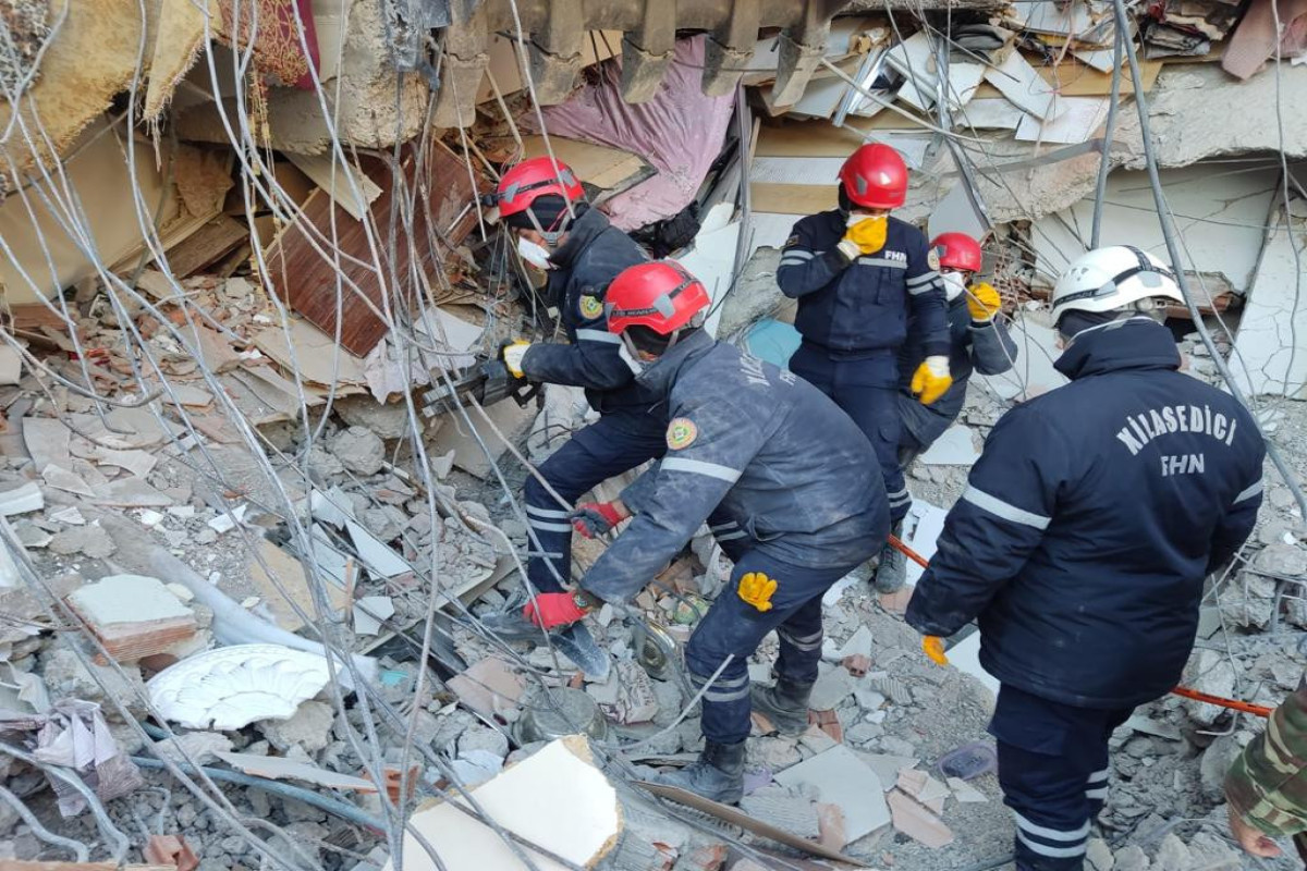 Azerbaijan's MES rescuers saved 53 people from rubble in Kahramanmaraş, pulled out dead bodies of 691-VIDEO 