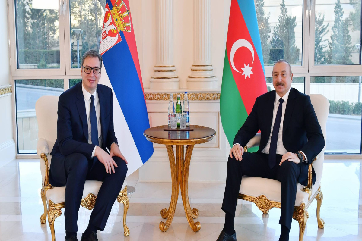 Aleksandar Vucic and Ilham Aliyev