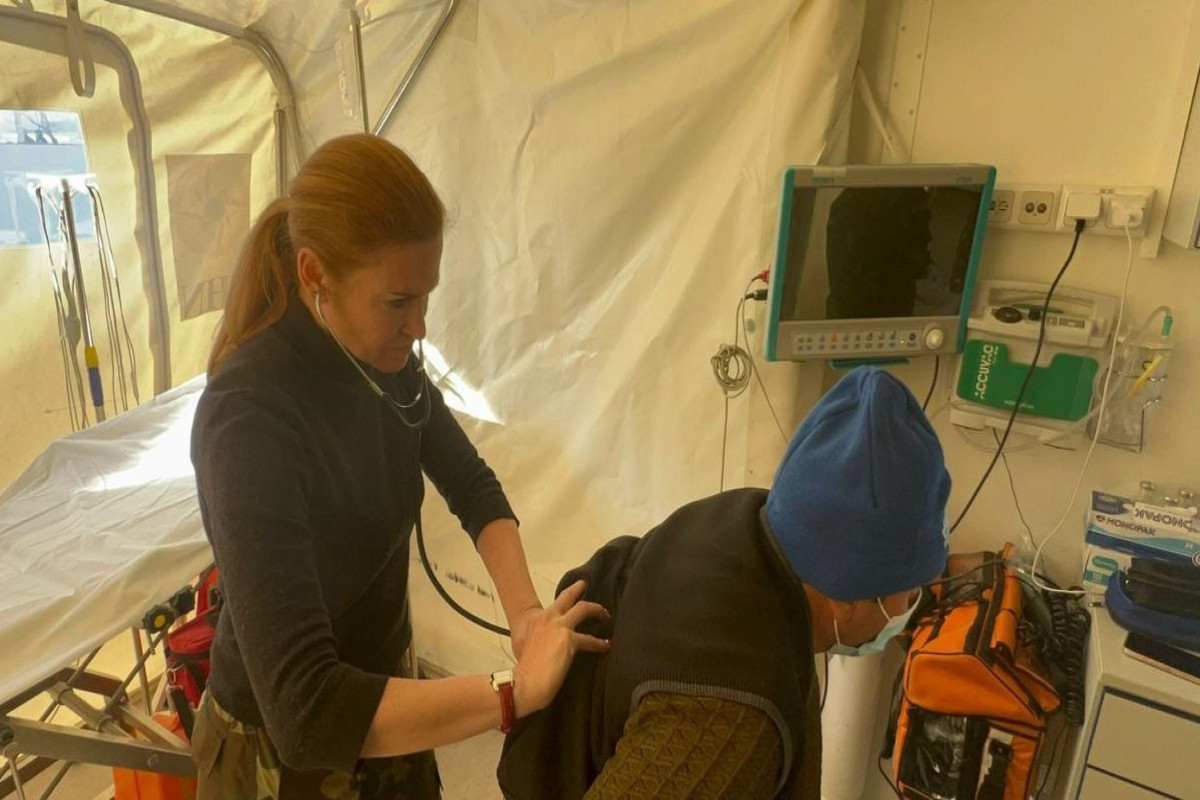 Mobile field hospitals of Azerbaijani MES operating in Türkiye provided medical assistance to 512 people-VIDEO 