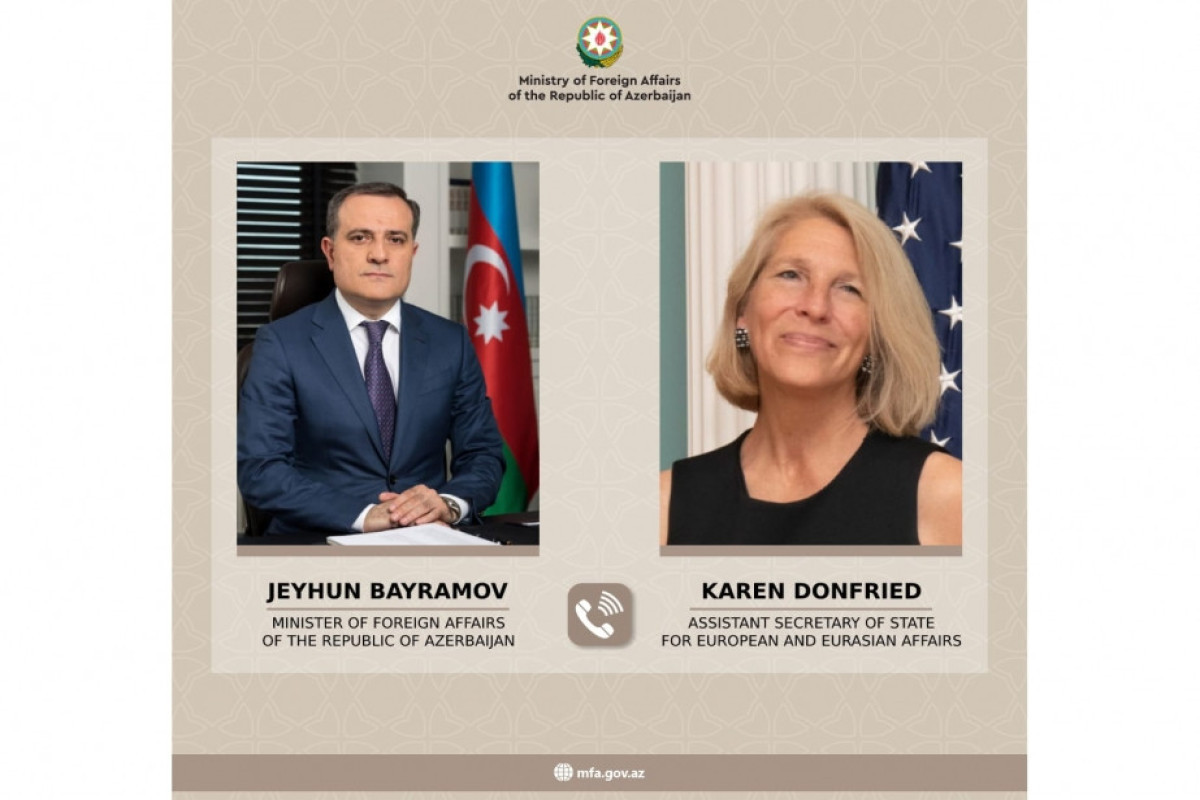 Azerbaijan's FM and Assistant Secretary of State discussed perspective of peace agreement negotiations with Armenia