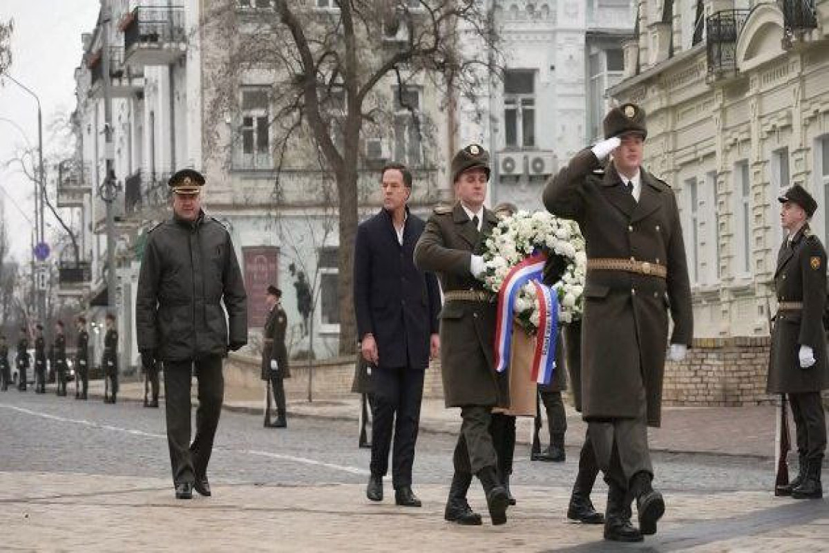 Dutch PM visits in Kyiv