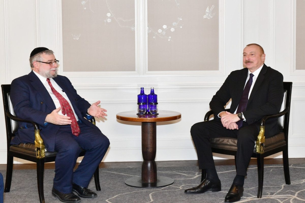 Pinchas Goldschmidt, President of the Conference of European Rabbis, President of the Republic of Azerbaijan Ilham Aliyev