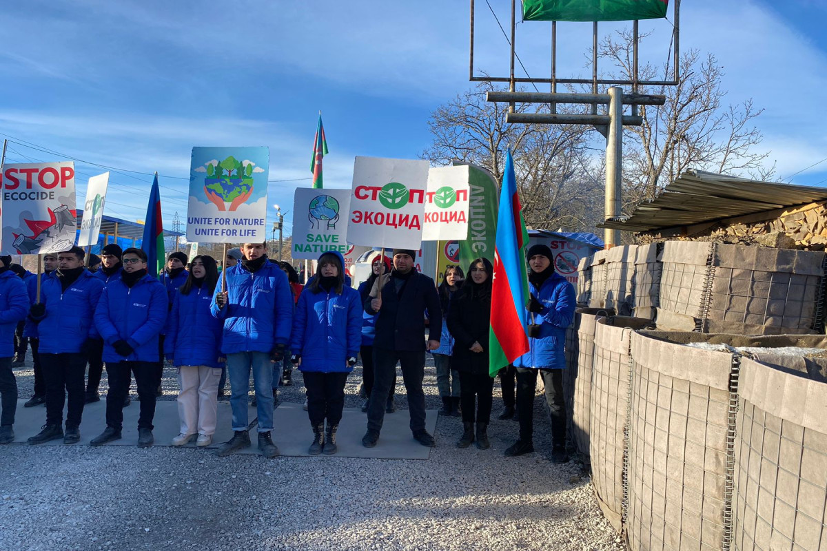 Peaceful protests of Azerbaijani eco-activists on Lachin–Khankendi road enter 69th day