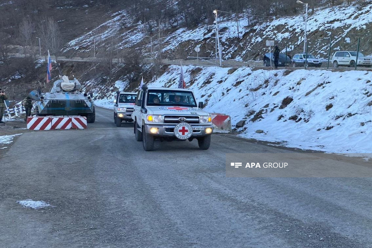 Six ICRC vehicles, passed from Azerbaijan's Khankandi to Lachin, returned back-VIDEO -UPDATED 