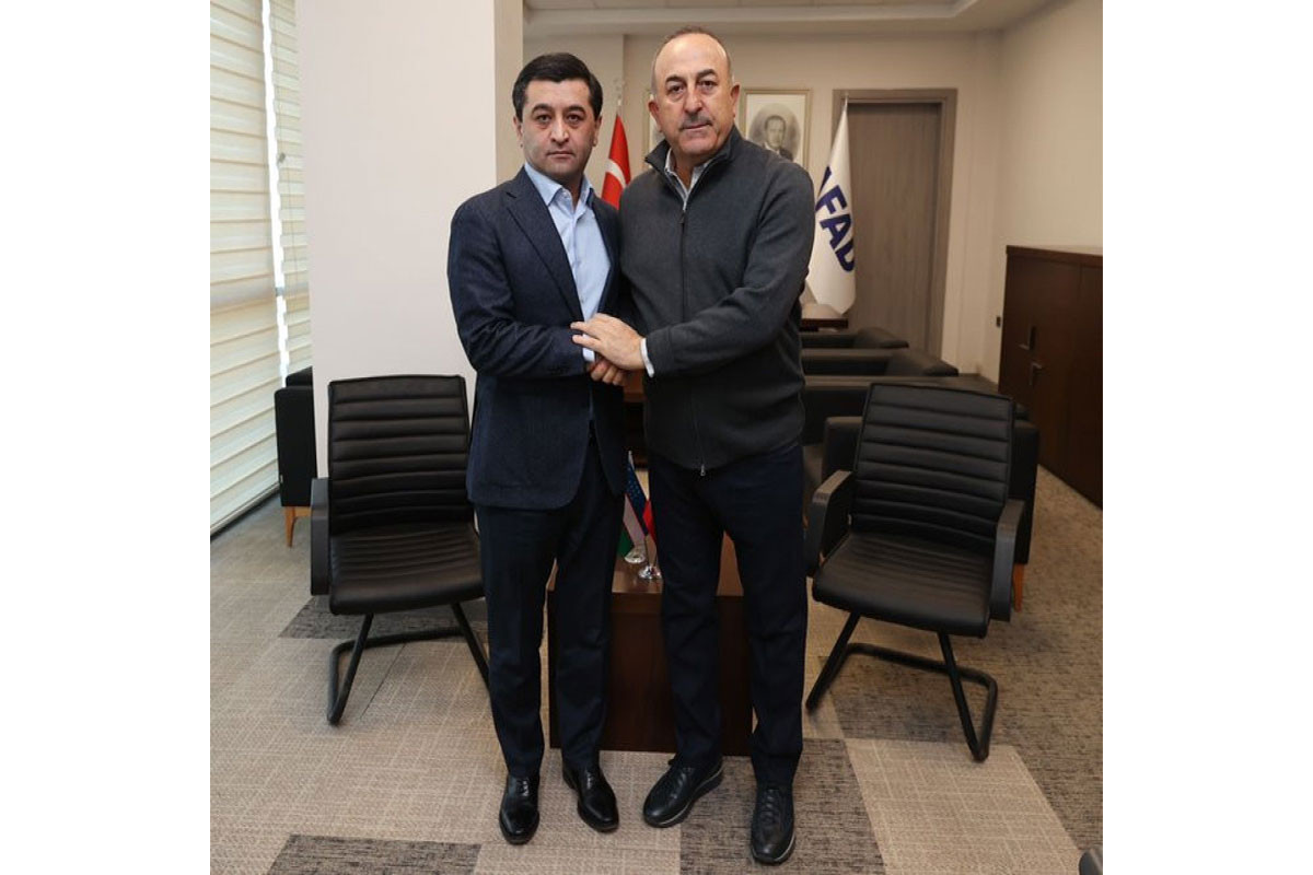 Bakhtiyor Saidov and Mevlut Cavusoglu met in Gaziantep