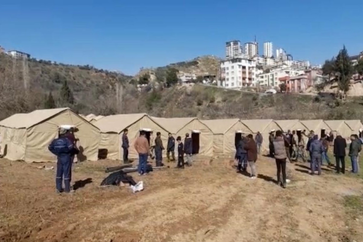 Azerbaijan Ministry of Emergencies set up next tent cities in 3 spots of Kahramanmaraş-PHOTO -VIDEO 