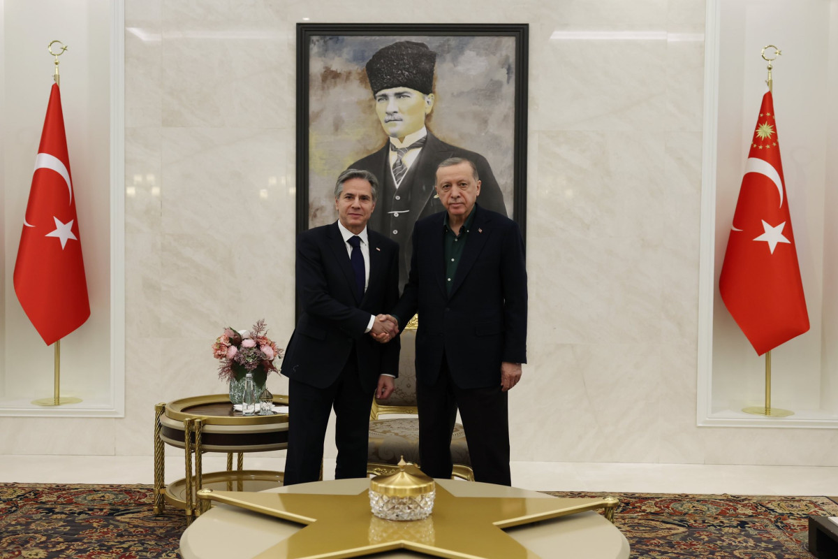 Turkish president recives U.S. State Secretary