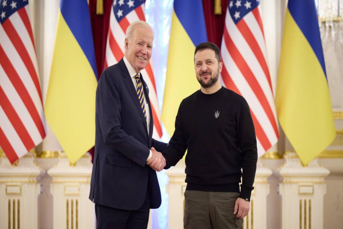 Joe Biden, President of United States and Volodymyr Zelensky, President of Ukraine