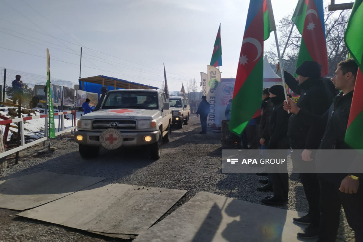 Vehicles belonging to ICRC unimpededly passed through Azerbaijan's Lachin-Khankendi road-UPDATED -PHOTO 
