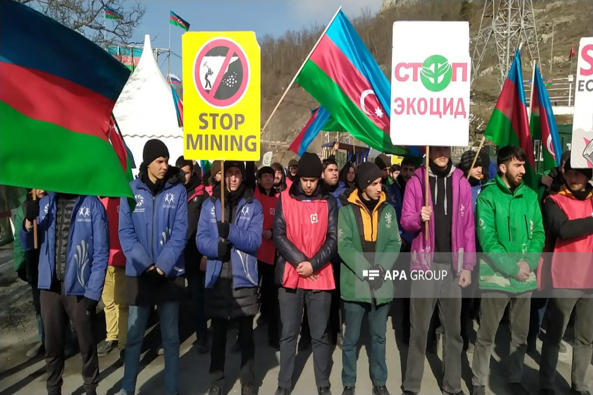 Protest action on the Lachin-Khankendi road continues for 76 days