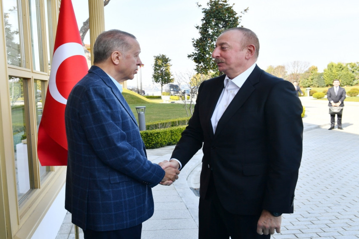 Azerbaijani President Ilham Aliyev and Turkish President Recep Tayyip Erdogan