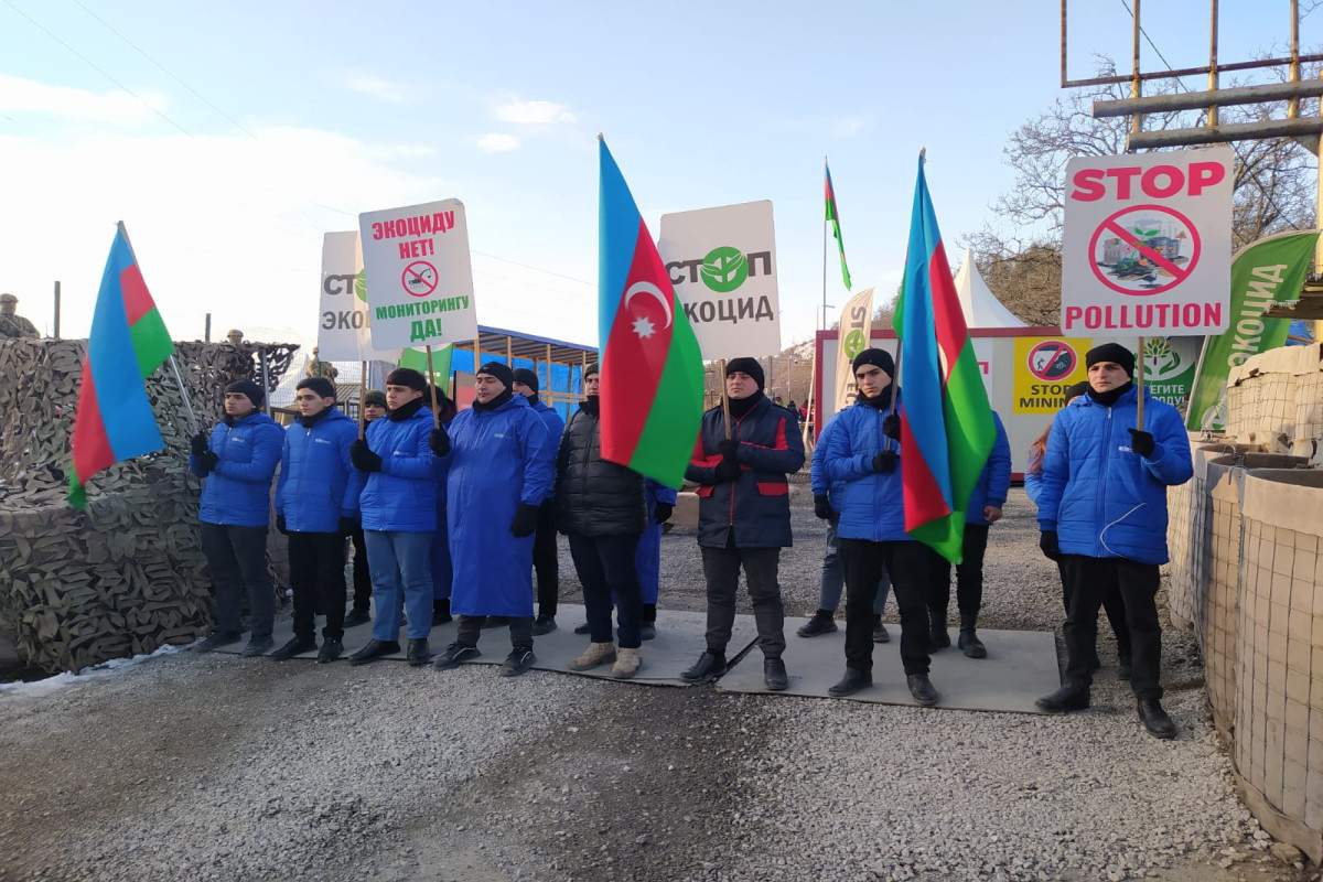 Protest action on the Lachin-Khankendi road continues for 77 days