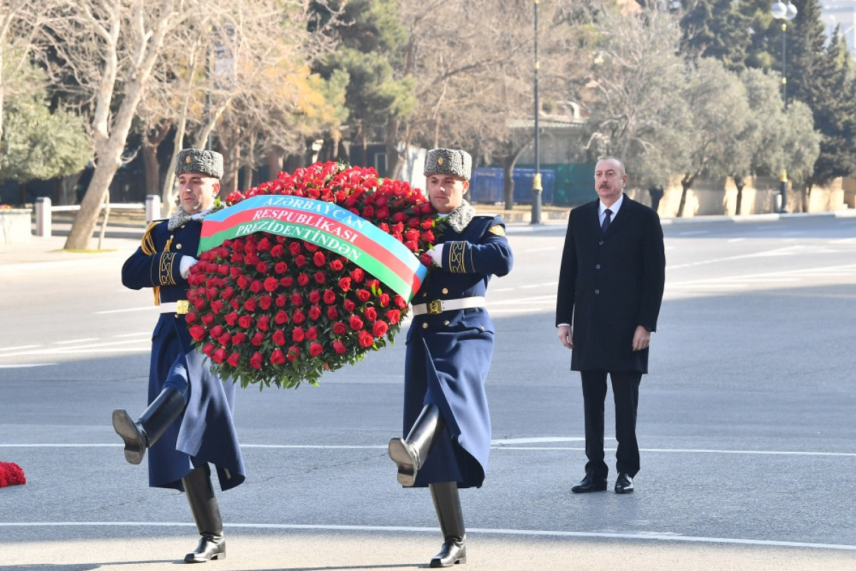 President Ilham Aliyev visited Khojaly genocide memorial
