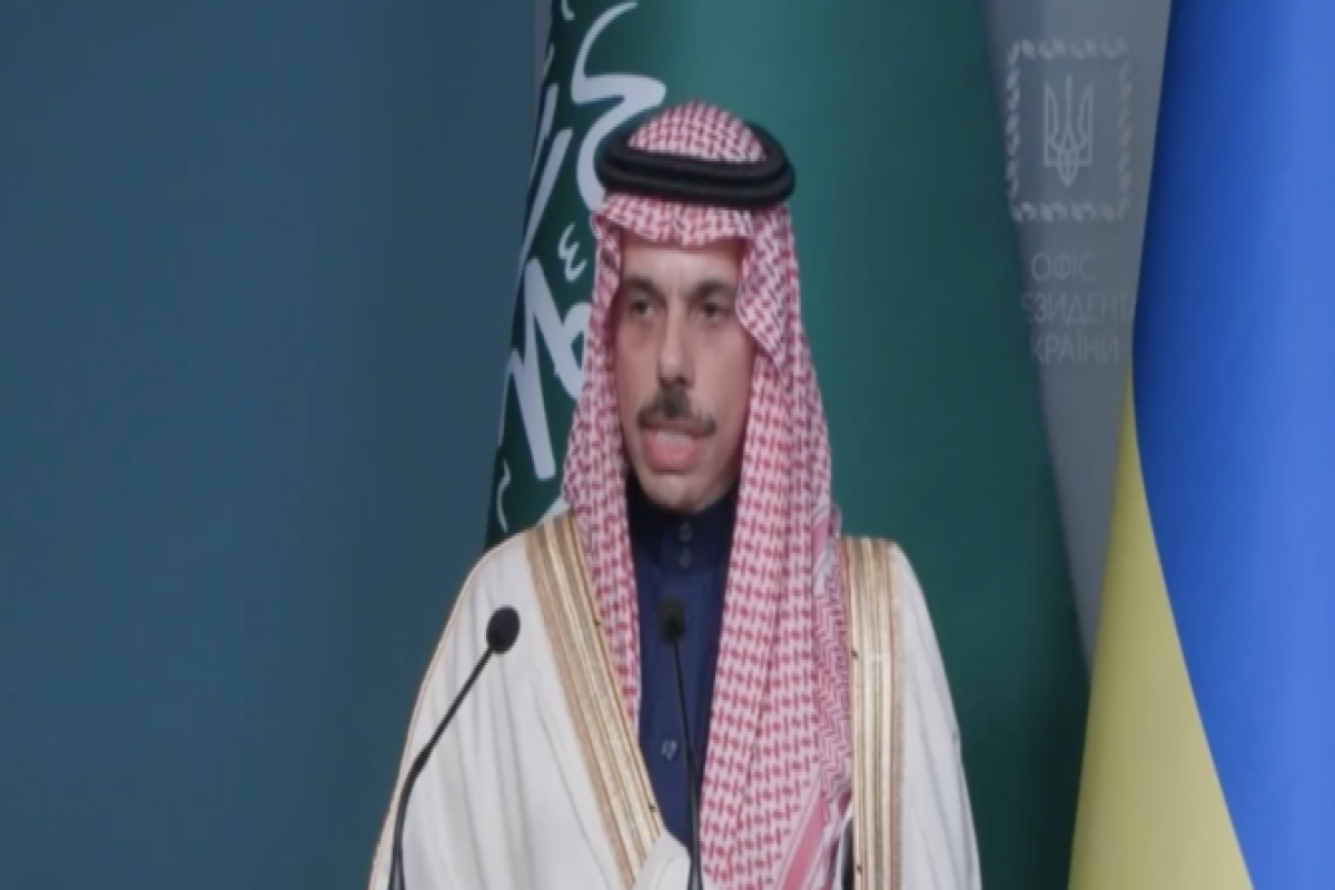 Ukraine president receives Saudi FM in Kyiv