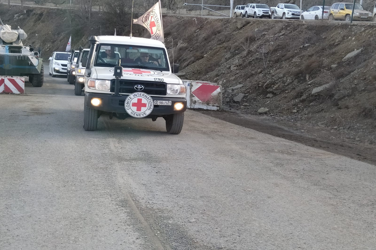 ICRC vehicles unimpededly passed through Azerbaijan's Lachin-Khankandi road-PHOTO -UPDATED 