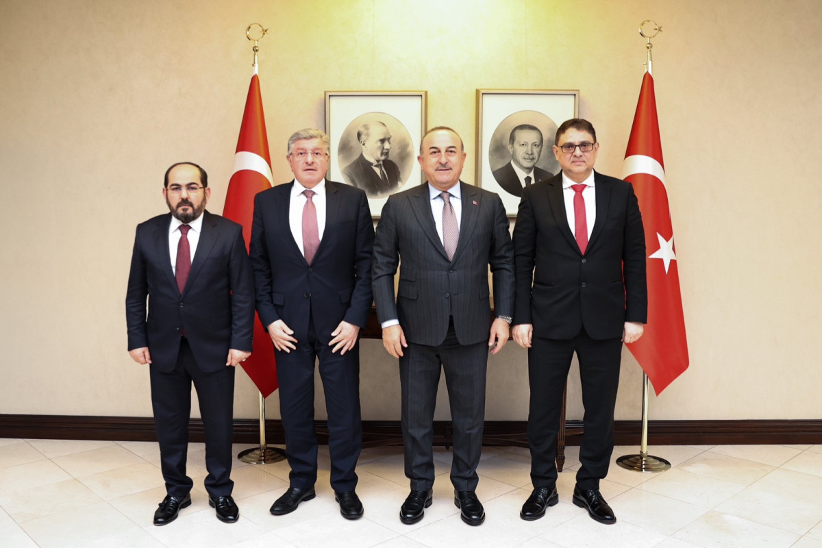 Çavuşoğlu received Syrian opposition leaders