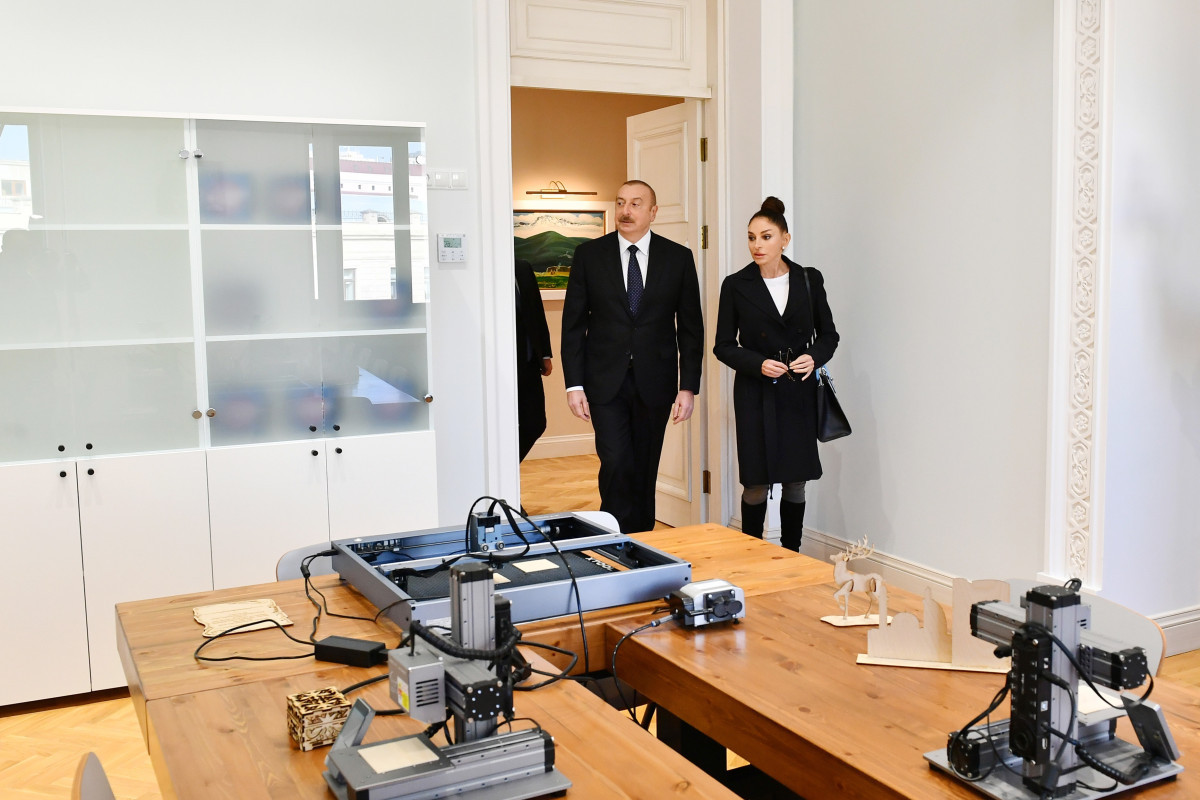 Azerbaijan's President and First Lady viewed conditions created at Child and Youth Development Center in Baku after major overhaul