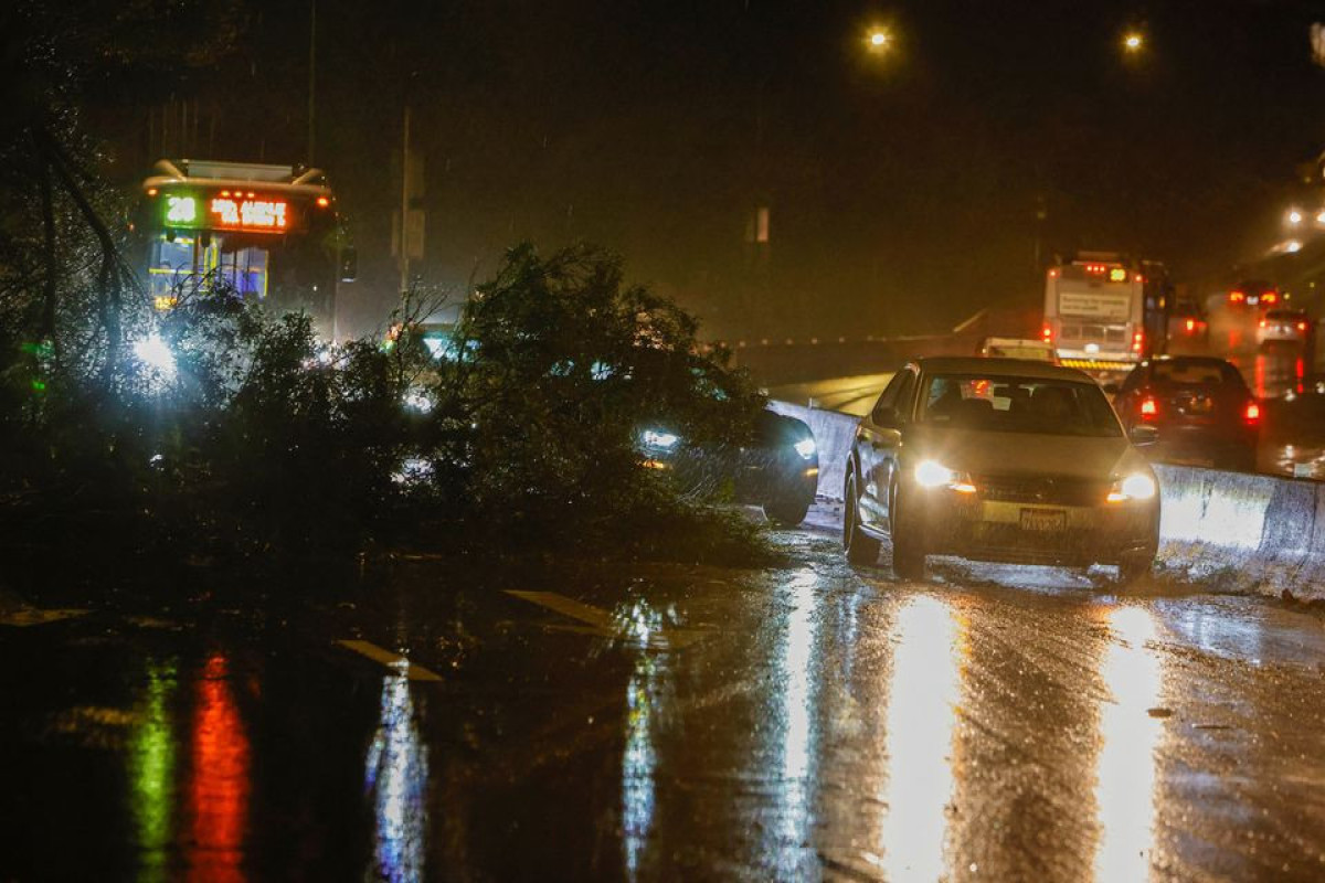 California soaked by 'atmospheric river' storm that kills child
