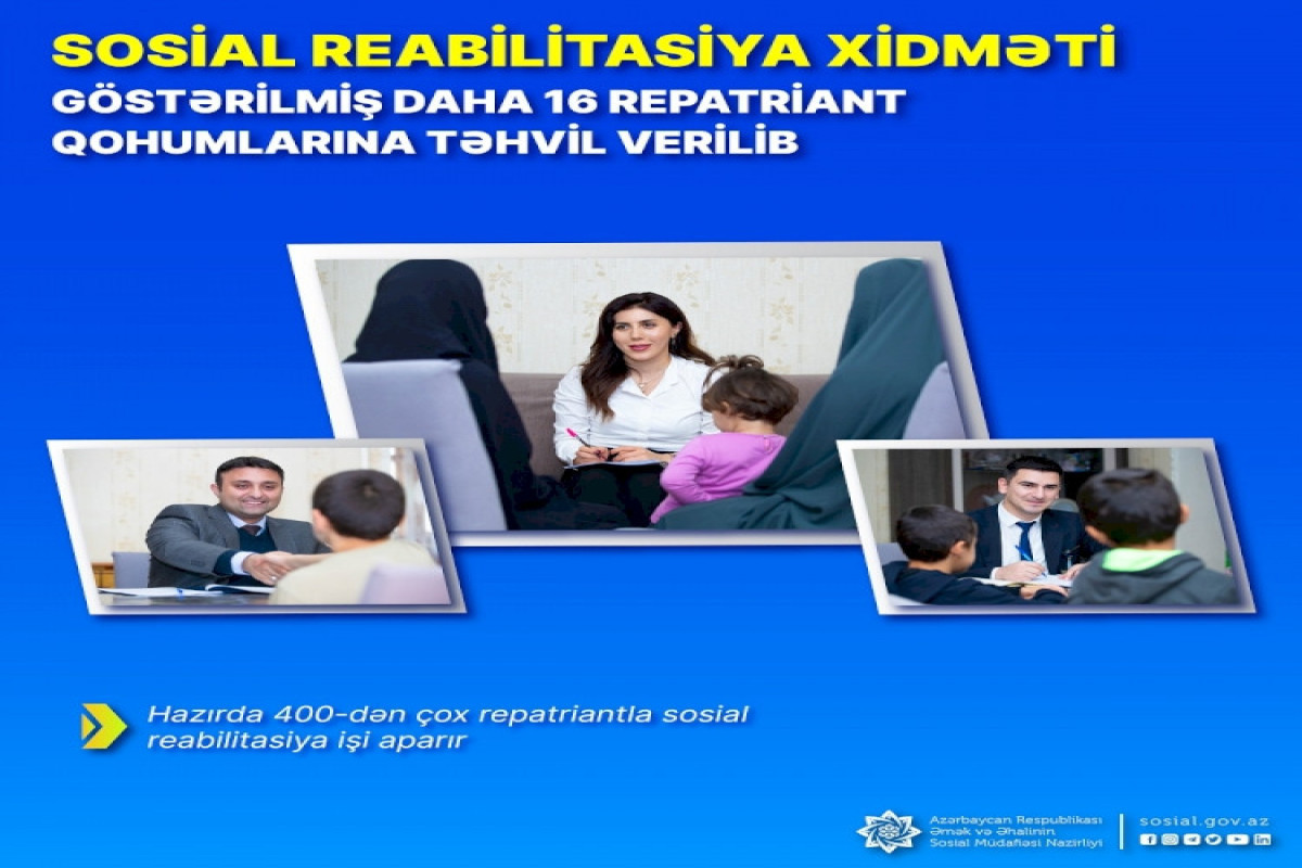 3 women and 13 children repatriated from Syria to Azerbaijan handed over to their relatives
