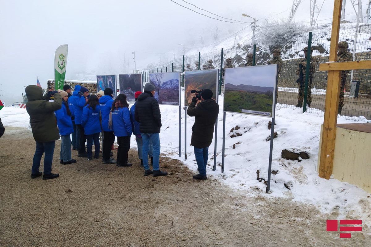 Photo exhibition was organized on Lachin-Khankandi road, where eco-activists hold action-PHOTO 