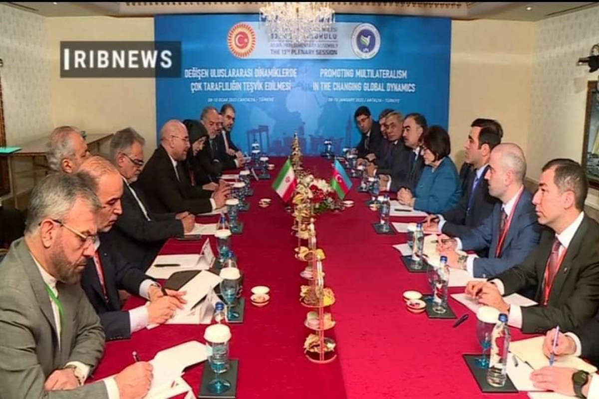 Azerbaijani, Iranian Parliament speakers met