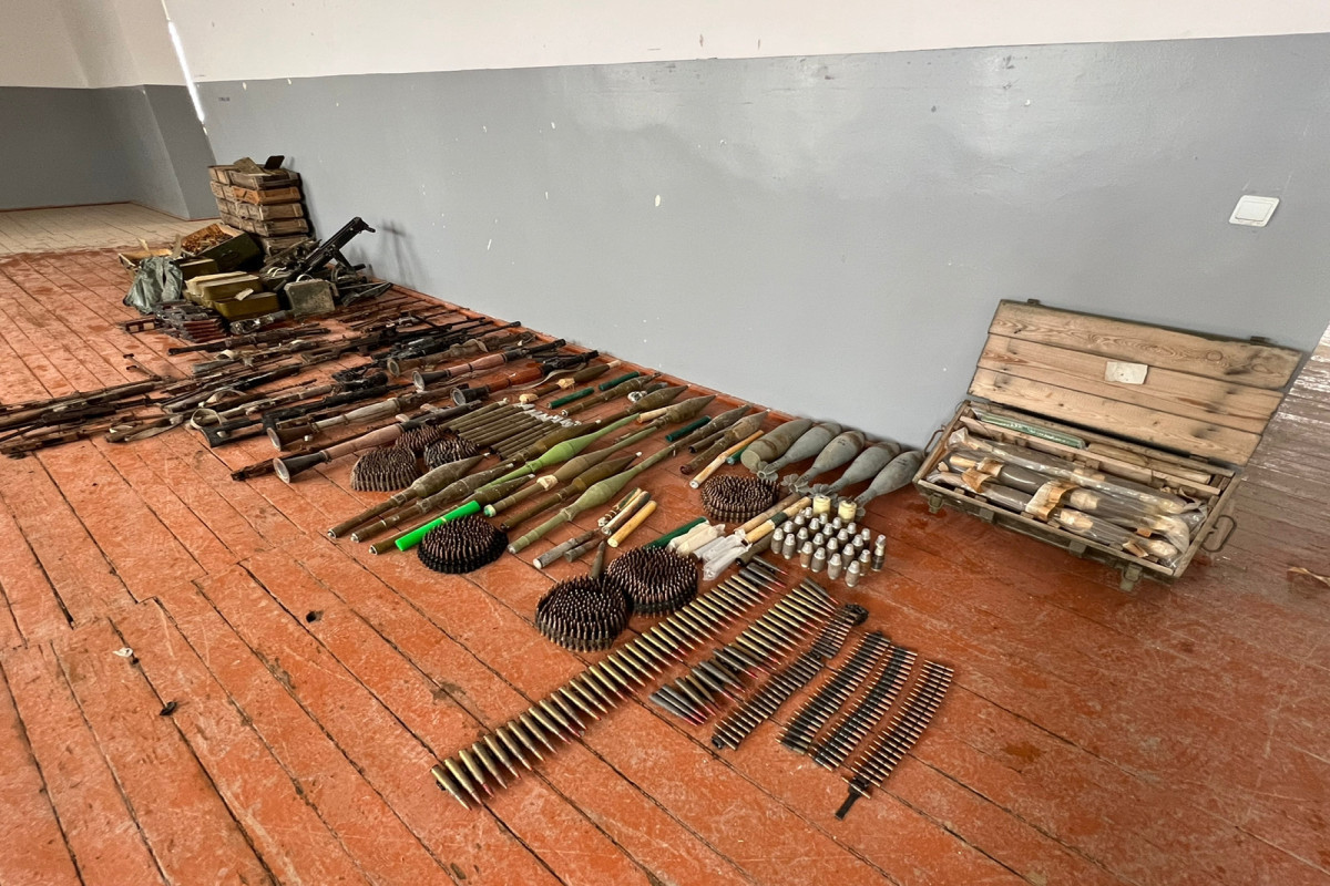 Weapons and ammunition found in Azerbaijan's liberated Jabrayil-VIDEO 