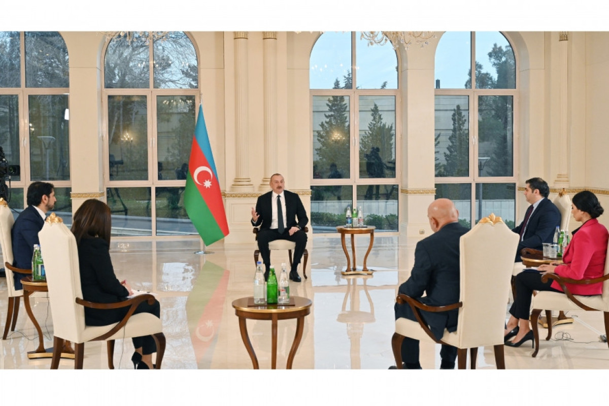 President Ilham Aliyev commented on Azerbaijan's position on the Trans-Caspian project