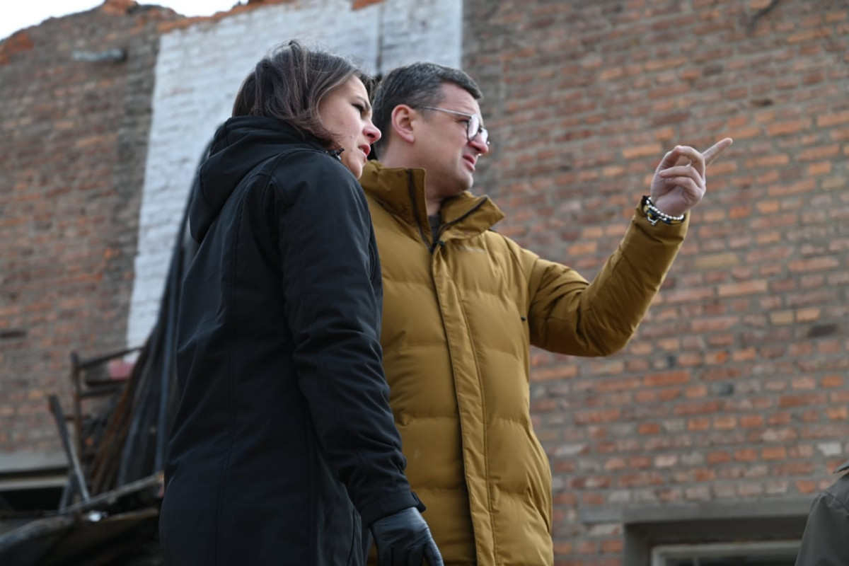 German Foreign Minister visits east Ukraine's Kharkiv