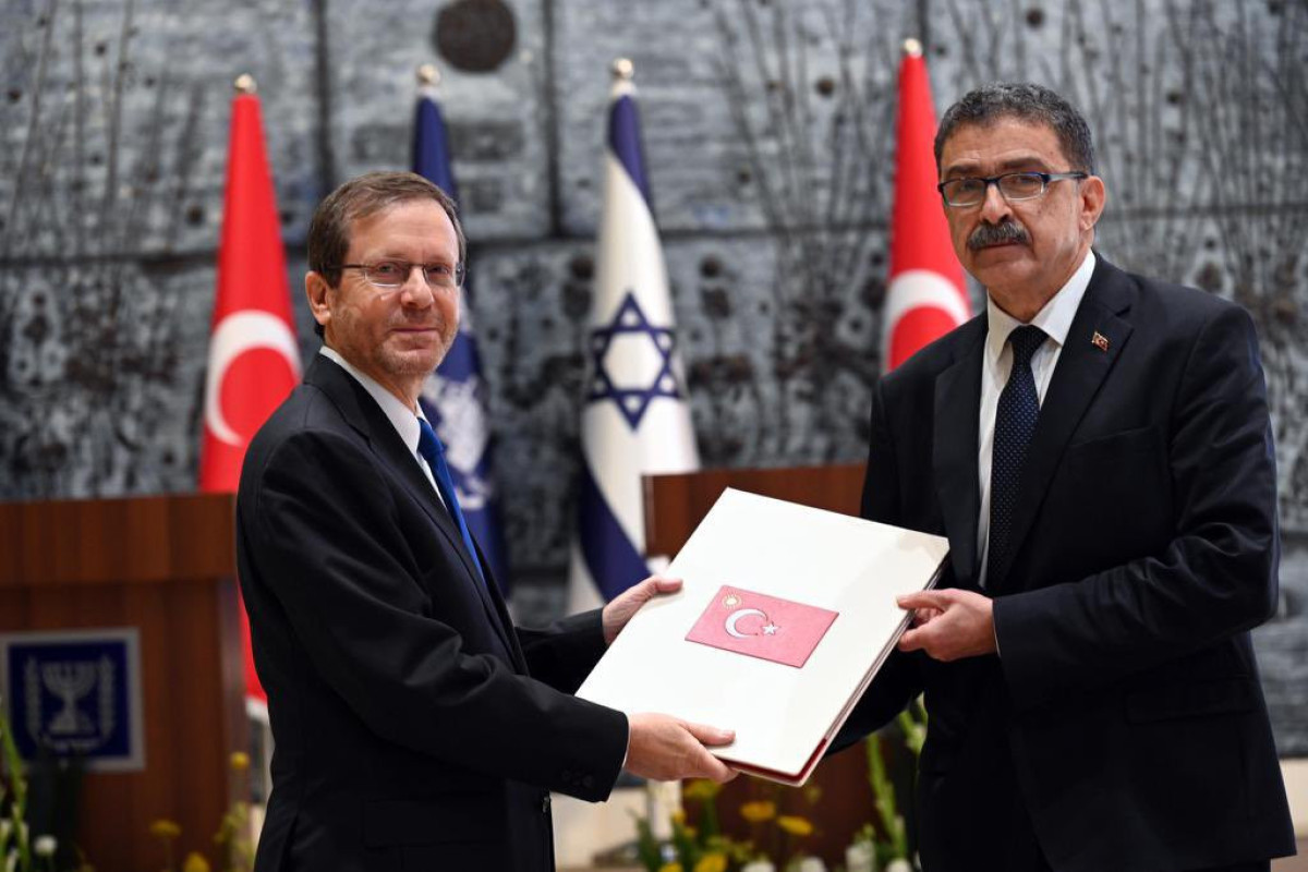 Israel's Herzog receives Turkish ambassador's credentials