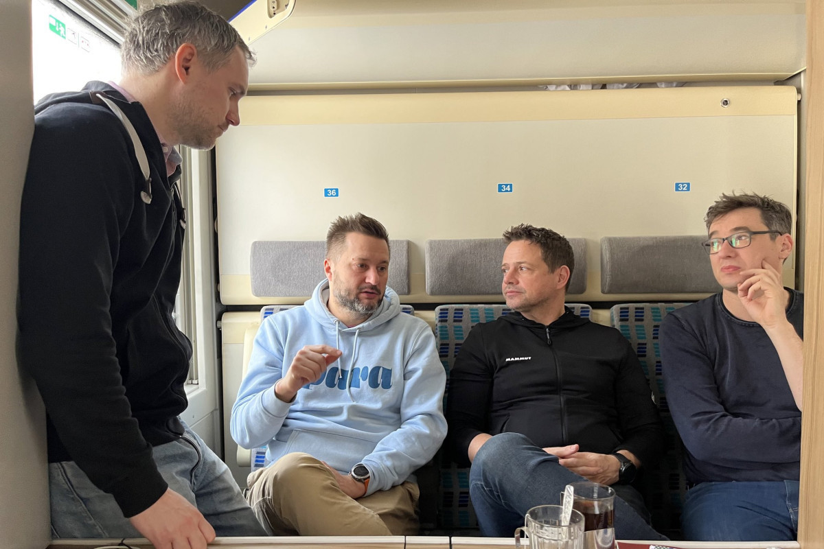 Mayors of Warsaw, Prague, Bratislava and Budapest visited Kyiv