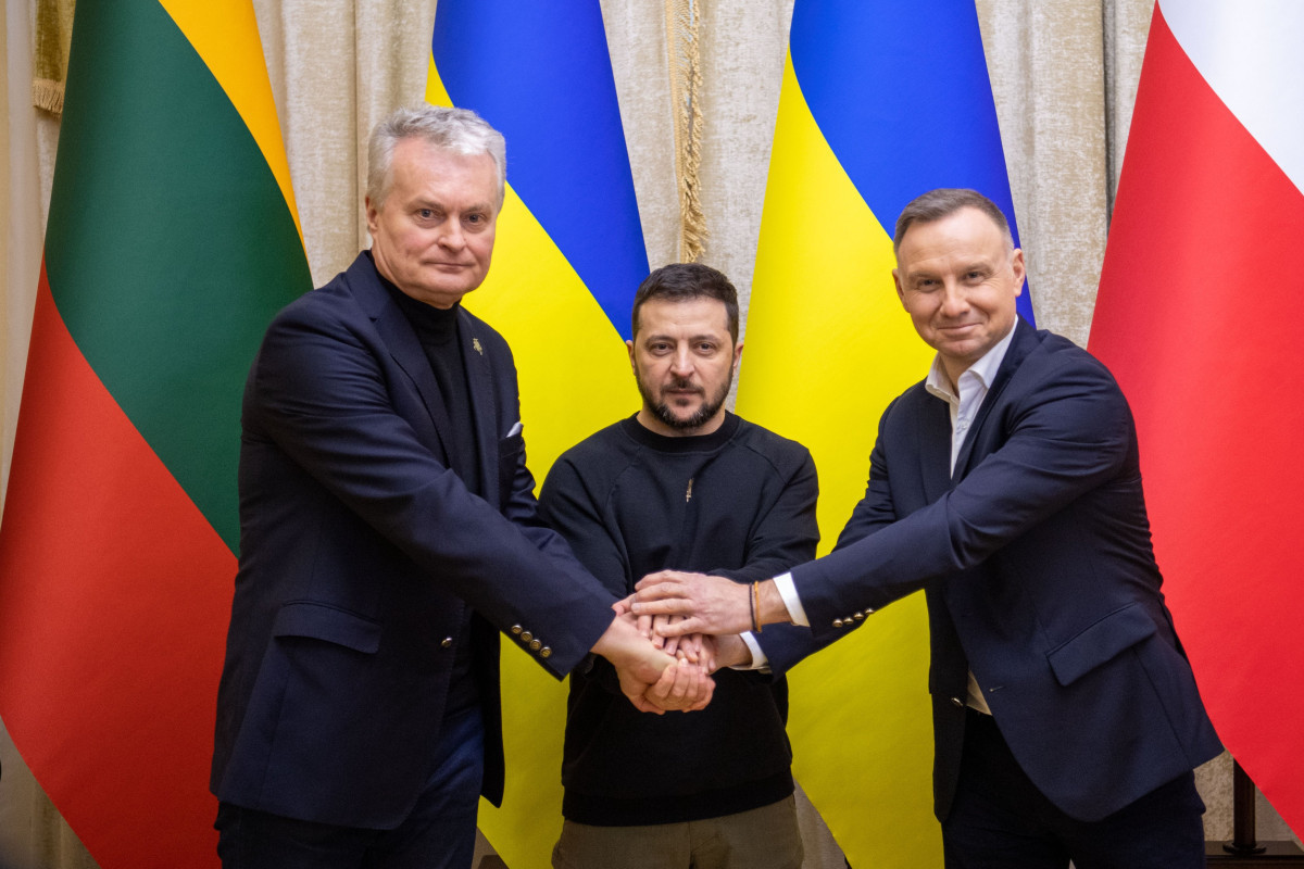 Presidents of Poland and Lithuania came to Lviv to meet with Zelenskyi,  joint declaration was signed