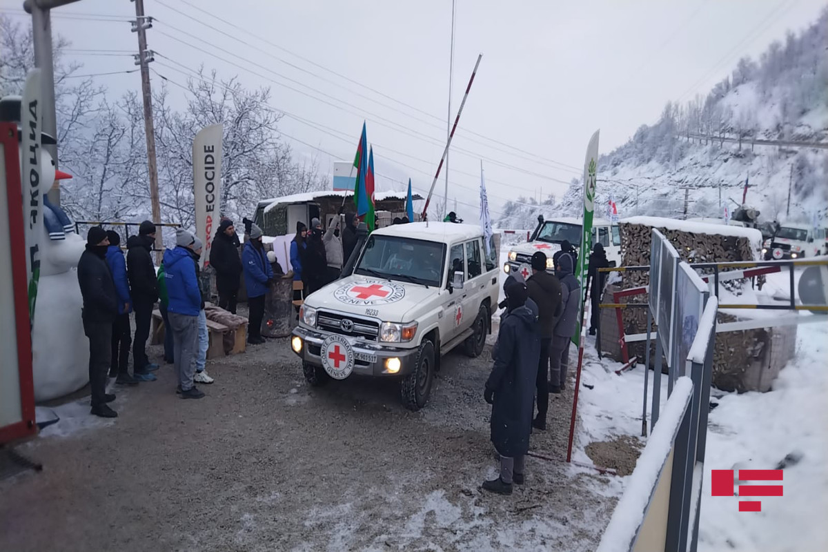 ICRC vehicles made unhindered passage from Khankendi to Lachin