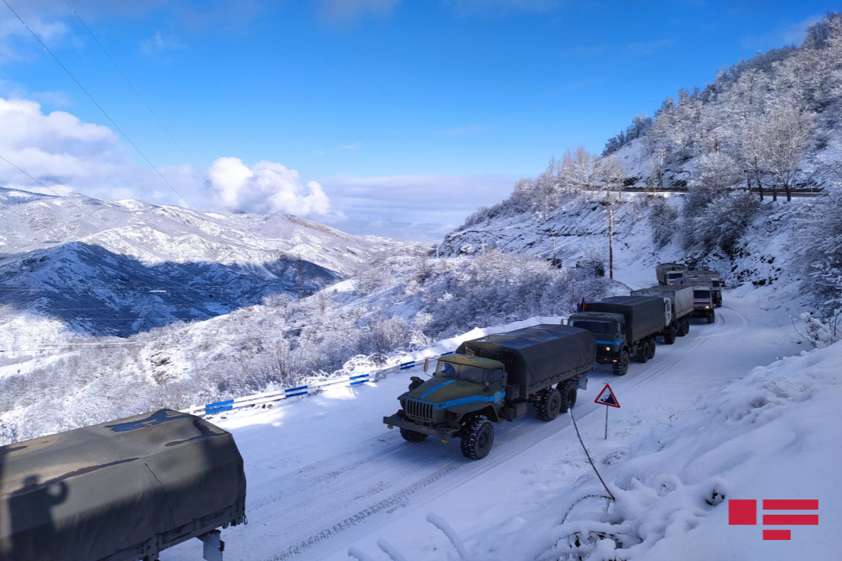 Russian peacekeepers walked through Lachin-Khankandi road-VIDEO -UPDATED 