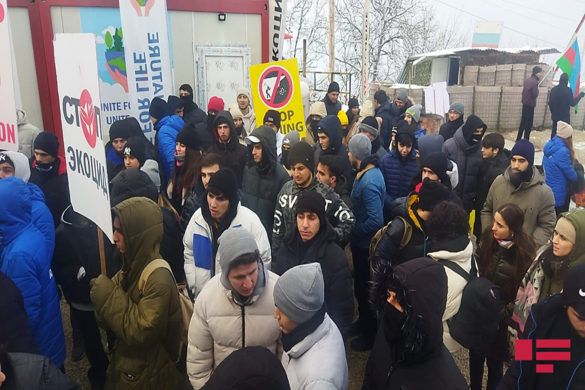 Peaceful protests on Azerbaijan's Lachin-Khankendi road continues for 32 day-PHOTO -VIDEO -UPDATED 