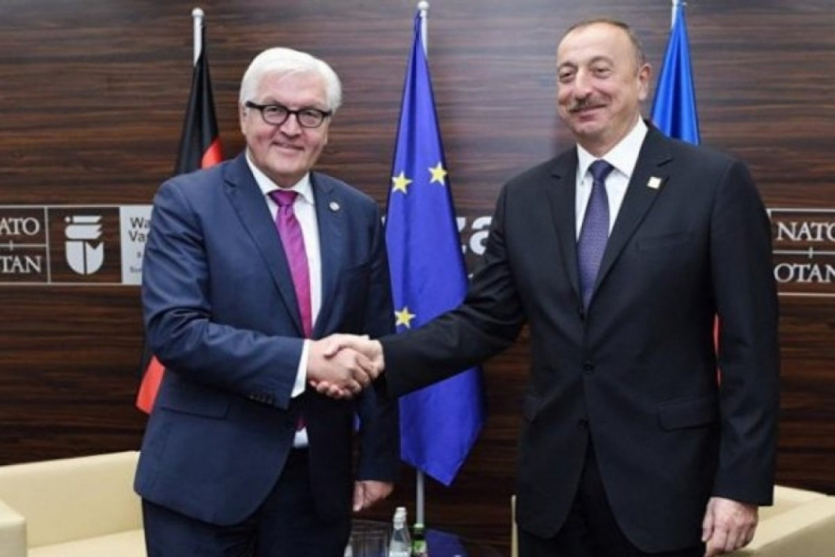 President of the Federal Republic of Germany Frank-Walter Steinmeier,  President of the Republic of Azerbaijan Ilham Aliyev