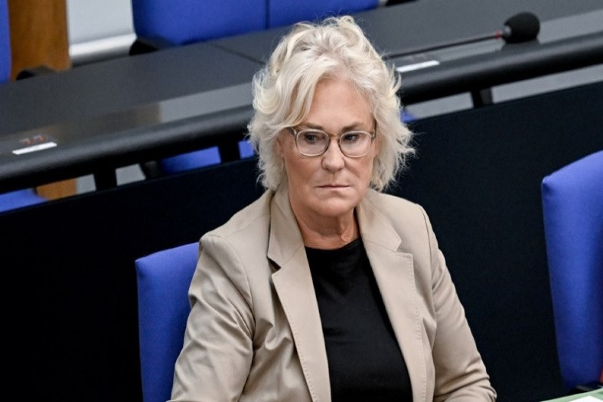 Germany's Defense Minister Christine Lambrecht