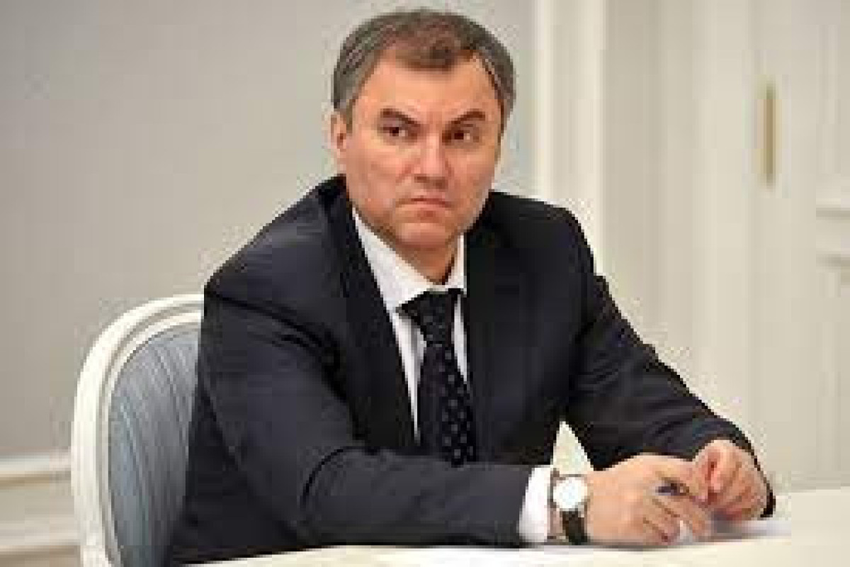 Vyacheslav Volodin, the Chairman of the State Duma of the Russian Federation