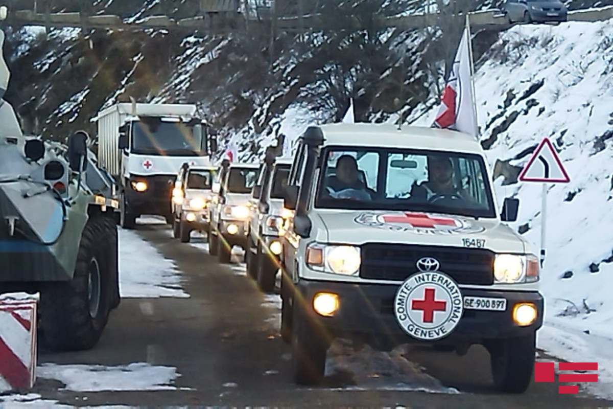 Vehicles belonging to ICRC passed through the Lachin-Khankendi road-VIDEO -UPDATED 