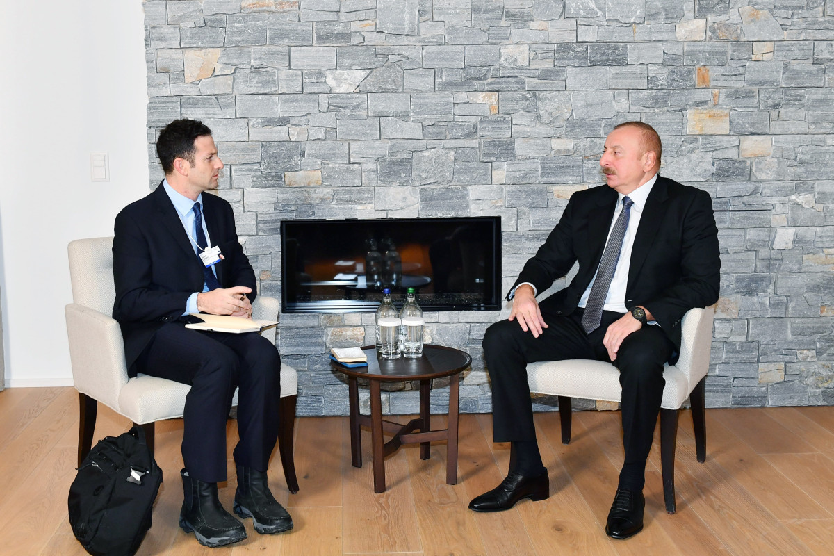John Waldron and Ilham Aliyev