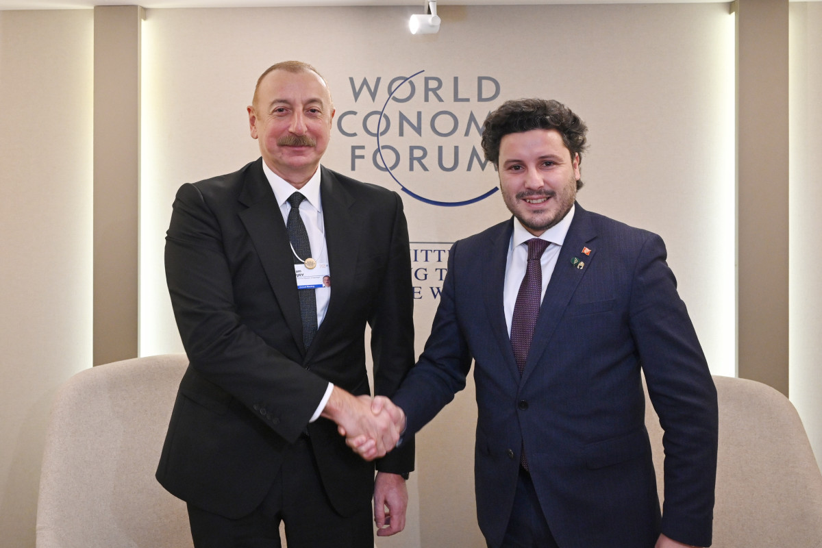 President of the Republic of Azerbaijan Ilham Aliyev and  Prime Minister of Montenegro, Dritan Abazovic