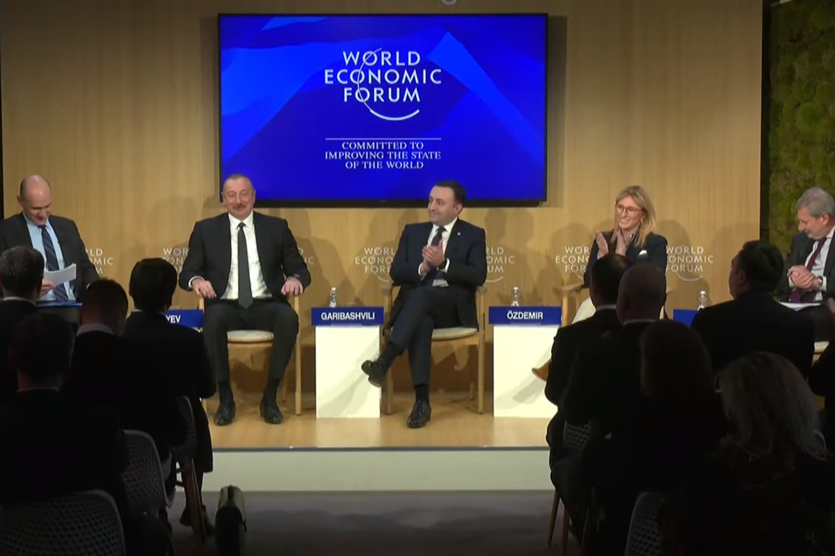 Azerbaijani President attends the panel meeting on "Eurasian Middle Corridor: From a path to highway" at the World Economic Forum--UPDATED 